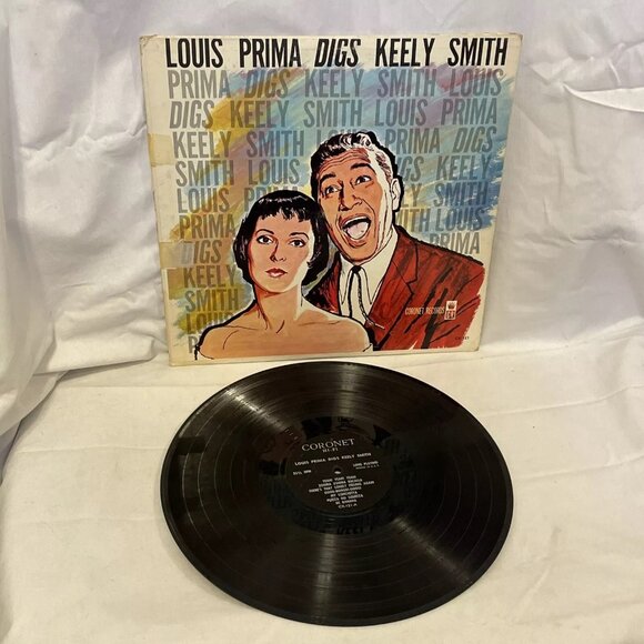 Louis Prima & Keely Smith Louis Prima Digs Keely Smith (Vinyl, 1960) Coronet CX - Picture 2 of 12